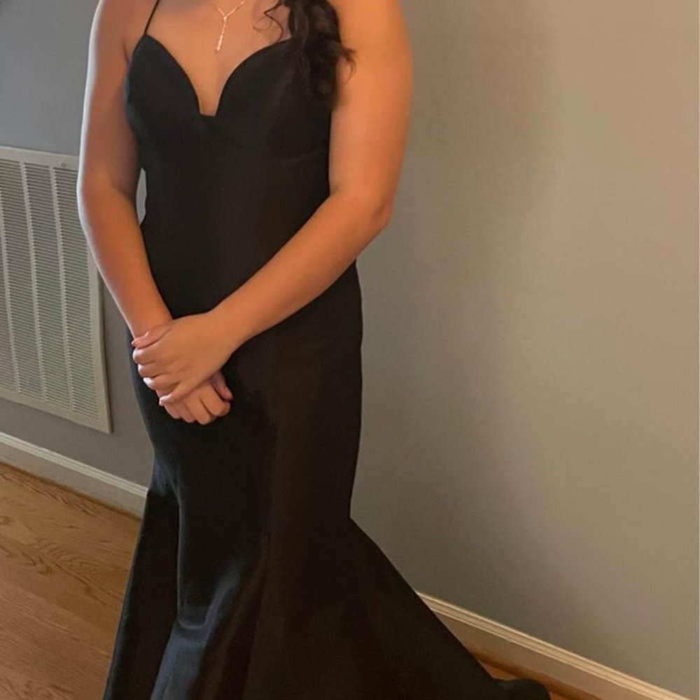 Clarisse Style #810125 Black Prom Dress Size 10 - Mermaid Style - Picture 2 of 3